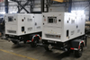 Générateur Diesel Diesel monté sur remorque mobile 10kva-100kva